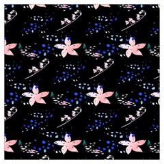 Sparkle Floral Long Sheer Chiffon Scarf  by Sparkle