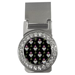 Skull Pattern Money Clips (cz)  by Sparkle