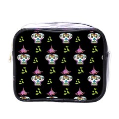 Skull Pattern Mini Toiletries Bag (one Side) by Sparkle