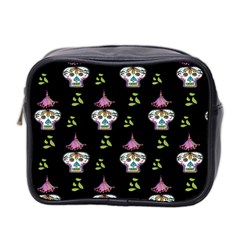 Skull Pattern Mini Toiletries Bag (two Sides) by Sparkle