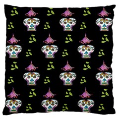 Skull Pattern Large Cushion Case (one Side) by Sparkle