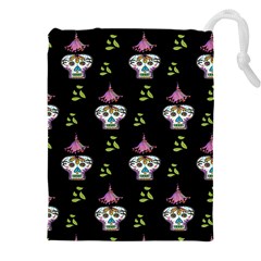 Skull Pattern Drawstring Pouch (4xl) by Sparkle