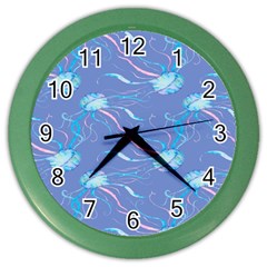 Jelly Fish Color Wall Clock by Sparkle