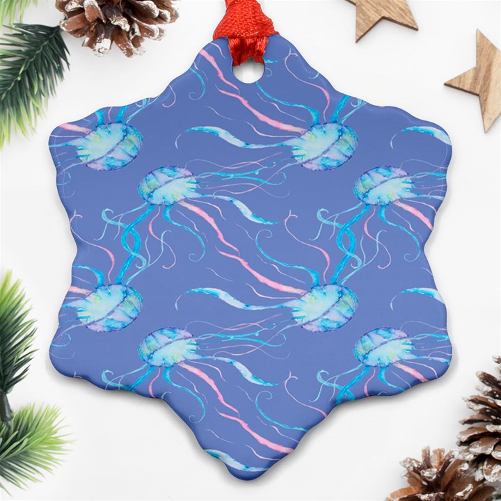 Jelly Fish Snowflake Ornament (Two Sides)