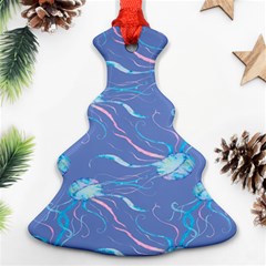 Jelly Fish Christmas Tree Ornament (two Sides) by Sparkle