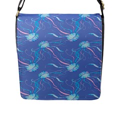 Jelly Fish Flap Closure Messenger Bag (l) by Sparkle