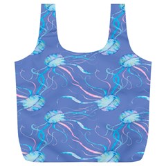 Jelly Fish Full Print Recycle Bag (xl) by Sparkle