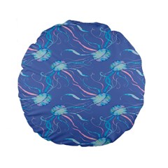 Jelly Fish Standard 15  Premium Flano Round Cushions by Sparkle