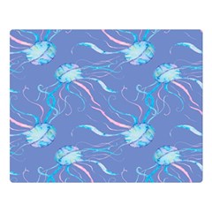 Jelly Fish Double Sided Flano Blanket (large)  by Sparkle