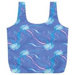 Jelly Fish Full Print Recycle Bag (xxl) by Sparkle