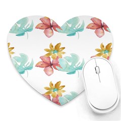 Floral Nature Heart Mousepads by Sparkle