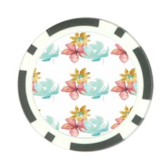 Floral Nature Poker Chip Card Guard by Sparkle