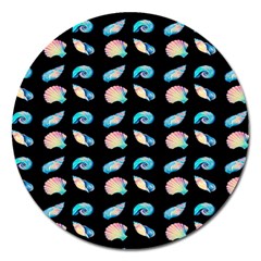 Sea Shells Magnet 5  (round) by Sparkle