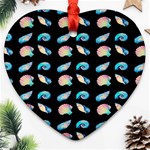 Sea Shells Heart Ornament (Two Sides) Back