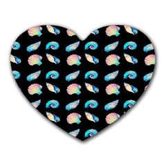 Sea Shells Heart Mousepads by Sparkle