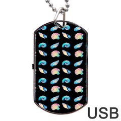 Sea Shells Dog Tag Usb Flash (one Side) by Sparkle