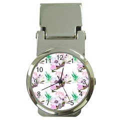 Floral Art Money Clip Watches