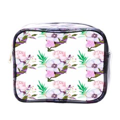 Floral Art Mini Toiletries Bag (one Side) by Sparkle