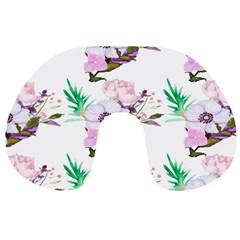 Floral Art Travel Neck Pillow by Sparkle