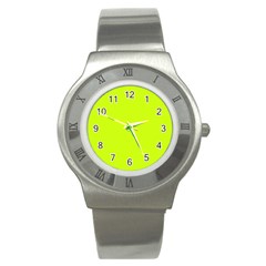 Arctic Lime Stainless Steel Watch by FabChoice