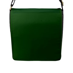 Basil Green Flap Closure Messenger Bag (l) by FabChoice