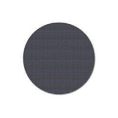 Chevron colors blanc/noir Magnet 3  (Round)