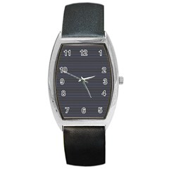 Chevron Colors Blanc/noir Barrel Style Metal Watch by kcreatif