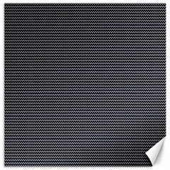 Chevron colors blanc/noir Canvas 12  x 12 