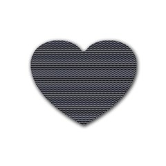 Chevron Colors Blanc/noir Heart Coaster (4 Pack)  by kcreatif