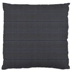 Chevron colors blanc/noir Large Flano Cushion Case (Two Sides)