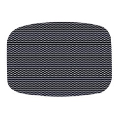 Chevron Colors Blanc/noir Mini Square Pill Box by kcreatif