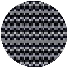 Chevron Colors Blanc/noir Wooden Puzzle Round by kcreatif