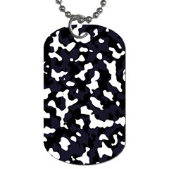 Camouflage Bleu Dog Tag (two Sides) by kcreatif