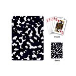 Camouflage bleu Playing Cards Single Design (Mini) Back