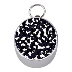 Camouflage Bleu Mini Silver Compasses by kcreatif