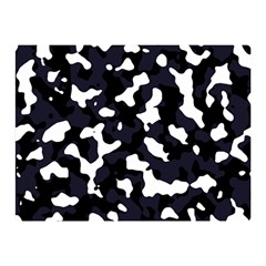 Camouflage Bleu Double Sided Flano Blanket (mini)  by kcreatif