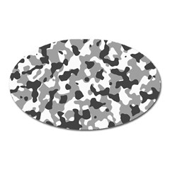 Camouflage Gris/blanc Oval Magnet by kcreatif