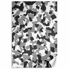 Camouflage Gris/blanc Canvas 12  X 18  by kcreatif