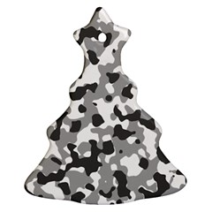 Camouflage Gris/blanc Ornament (christmas Tree)  by kcreatif