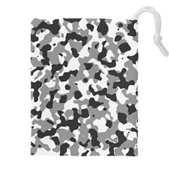 Camouflage Gris/blanc Drawstring Pouch (5xl) by kcreatif