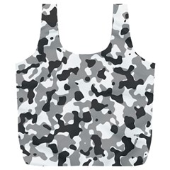 Camouflage Gris/blanc Full Print Recycle Bag (xxl) by kcreatif