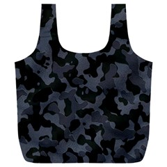 Camouflage Violet Full Print Recycle Bag (xxl) by kcreatif