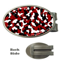 Camouflage Rouge Money Clips (oval)  by kcreatif