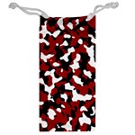 Camouflage rouge Jewelry Bag Back