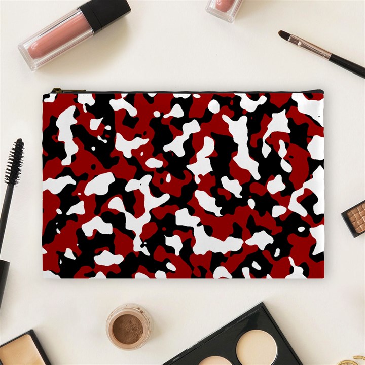 Camouflage rouge Cosmetic Bag (Large)