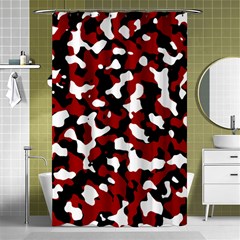 Camouflage Rouge Shower Curtain 48  X 72  (small)  by kcreatif