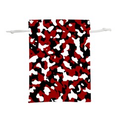 Camouflage Rouge Lightweight Drawstring Pouch (l) by kcreatif