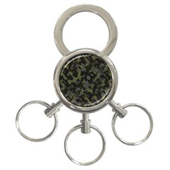 Camouflage Vert 3-ring Key Chain by kcreatif