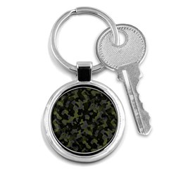 Camouflage Vert Key Chain (round) by kcreatif