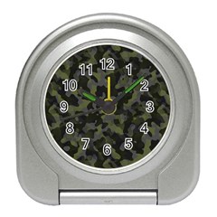 Camouflage Vert Travel Alarm Clock by kcreatif